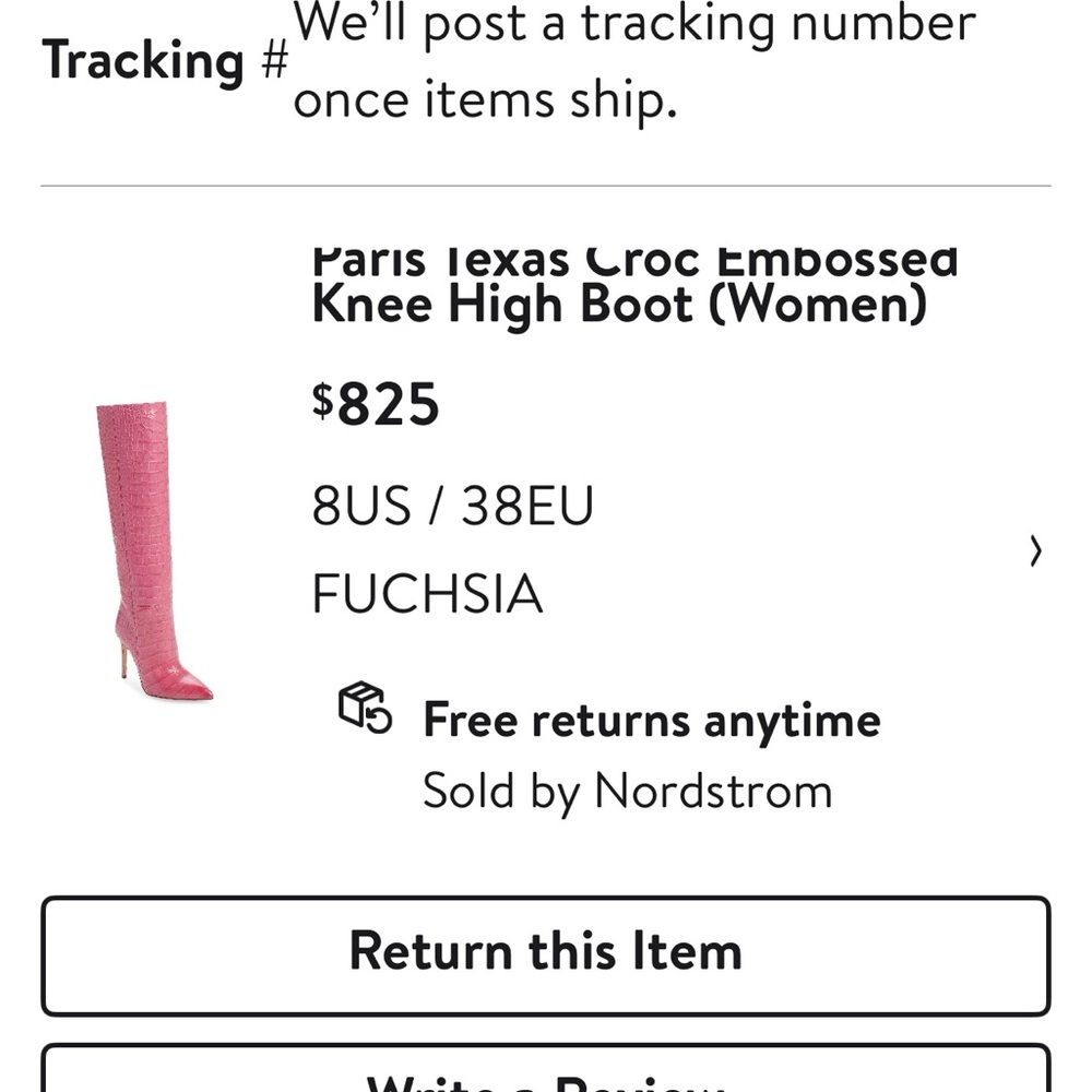 Knee High Fuchsia Boot - image 5